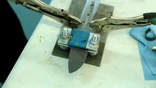 Drill Press Fixture for Tapered Tang Knife Scales