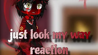 blitzo reacts to just look my way/helluva boss/angst/gacha plus