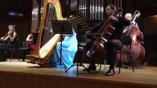 Harpist Mary Kruszewski plays Glinka with the orchestra