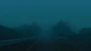 ☔️𝐓𝐡𝐞 𝐋𝐨𝐧𝐠 𝐀𝐧𝐝 𝐖𝐢𝐧𝐝𝐢𝐧𝐠 𝐑𝐨𝐚𝐝 in rain and fog 🎦4K