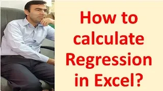 Regression in Excel | calculation and interpretation of regression | Regression in Hindi