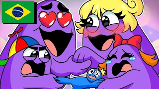 A REUNIÃO DA FAMILIA GRIMACE SHAKE!? (DUBLADO PT-BR) – Rainbow Friends 2 Animação