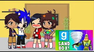 Austin Luz Anne And Marcy React VanossGaming Gmod Sandbox Funny Moments TORNADO Edition