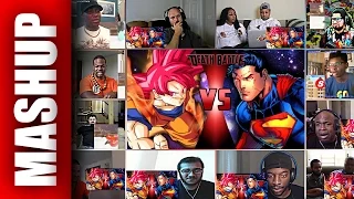 Goku vs Superman 2 DEATH BATTLE Reactions Mashup