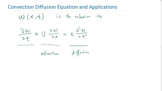 The Advection Diffusion Equation