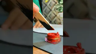 Calligraphy with Ice cream stick on Ahar paper | Artisium Valley