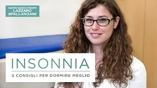 INSONNIA // 5 consigli per dormire meglio