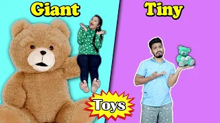 Giant Vs Tiny Toy Challenge | Hungry Birds