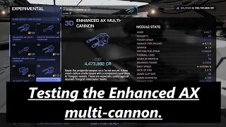 Elite Dangerous Odyssey... Testing the Enhanced AX multi-cannons.