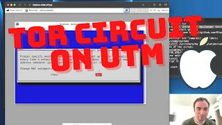 M1 Mac Tutorial: Creating TOR Circuit using UTM