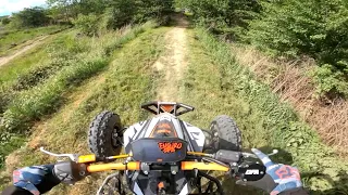 Training before the competition / KTM XC 690 swap / Sunny day