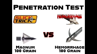 Penetration Test - Slick Trick Magnum VS Black Flag Archery Hemorrhage