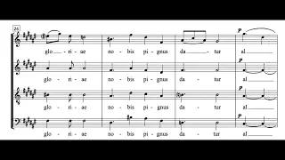 O Sacrum Convivium (O. Messiaen) Score Animation