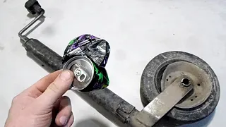 Don't throw away the broken wheel!!  Repair a broken wheel using aluminum cans!!!