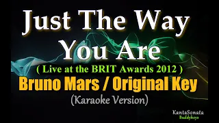 Just The Way You Are (Bruno Mars) - ORIGINAL KEY ( Live at the BRIT Awards 2012 ) - Karaoke Version