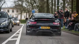 Porsche 991 Turbo S with Akrapovic Exhaust - Loud Acceleration Sounds !