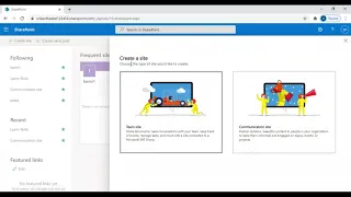 How to Create a Site in SharePoint Online - Beginner Tutorial Telugu