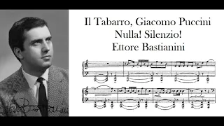 "Nulla! Silenzio!" Il Tabarro - Ettore Bastianini (Pure dramatic baritone! with score!)