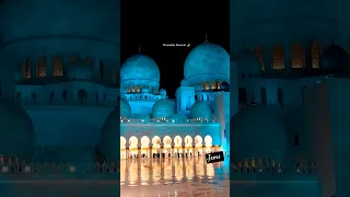 sheikh zayed grand mosque/grand mosque/sheikh zayed mosque/night drive/night view/abudhabi/uae