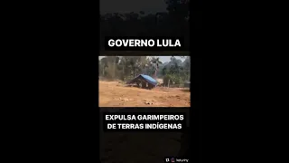 Governo Lula expulsa garimpeiros da Terra Yanomami e destrói máquinas