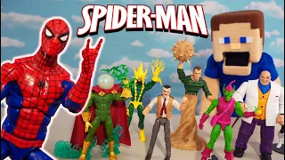 SPIDERMAN Retro Marvel Legends Spiderverse Movie Figures Line Toys Unboxing