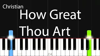 How Great Thou Art Piano SLOW Tutorial