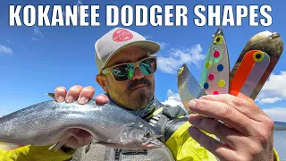 Kokanee Dodger Shapes, Sizes, and Actions