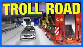 DRIVING TROLL ROAD!! (Euro Truck Simulator 2 Online)