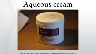 Aqueous cream