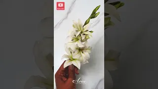 Make A Bridal Gladioli Flower With Me | #shorts