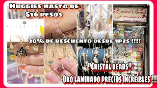 Cristal Beads /oro laminado a precios increíbles /Huggies hasta de $16 pesos