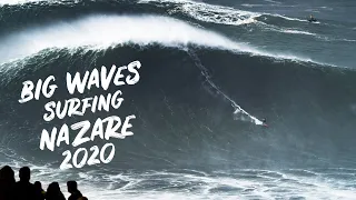 Big Waves Surfing 🏄🏼‍♂️🌊NAZARE🇵🇹 2020 Justine Dupont