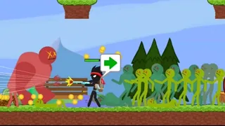 Stickman vs Zombies!! OLD GAME Chapter 1 HARD Level 71-78 | BOSS