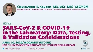 Covid-19 testing in the laboratory - Dr. Kanakis #IDPATH