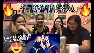 FRIENDS REACT TO BLACKPINK WHISTLE ACOUSTIC VERSION + HOPE NOT (ENCORE) TOKYO DOME