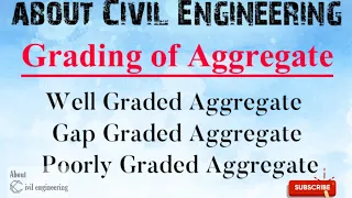 Grading of Aggregate. Well , Gap , Poorly graded aggregate. With Detailed explanation.