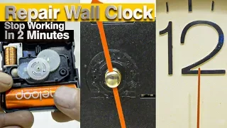 How to repair dead wall clocks stop working type Quartz machine