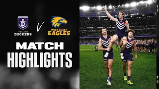 Fremantle v West Coast Eagles Highlights | Round 22, 2022 | AFL