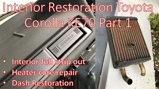 Interior Restoration Toyota Corolla Part 1