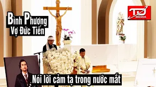 Bình Phương vợ Đức Tiến nói lời cảm tạ trong nước mắt