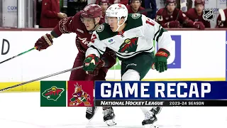 Wild @ Coyotes 2/14 | NHL Highlights 2024