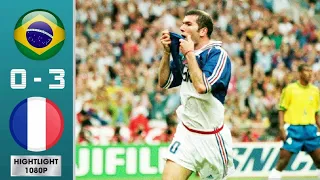 France 3 x 0 Brazil (Zidane, Ronaldo, Rivaldo) ●World Cup 1998 Final Extended Goals & Highlights HD