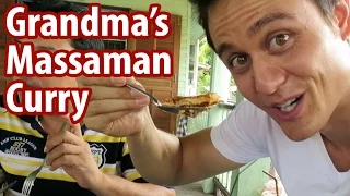 Grandma's Massaman Curry in Ayutthaya | Food Travel Vlog 4