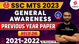 SSC MTS GK Previous Year Paper | General Awareness Important Questions For SSC MTS |#17 | Gaurav Sir