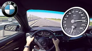 2005 BMW E60 520d 0-200 km/h ACCELERATION TOP SPEED 🏎