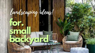 10 Landscaping for Small Backyard Designs Ideas 👌✅