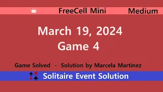 FreeCell Mini Game #4 | March 19, 2024 Event | Medium