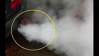 Diesel vehicle exhaust smoking white smoke on cold start - fixed