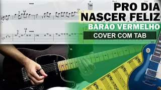 Pro Dia Nascer Feliz 🔷 Guitarra Cover Tab | Solo Original | Backing Track com Vocal 🎸 BARÃO VERMELHO