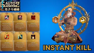 Instant Kill! The final fight only takes 1s. Awakened Crit&Health Build! Dota2 Auto Gladiators